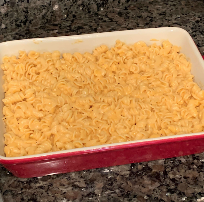 Instant Pot Mac and Cheese in Baking Dish