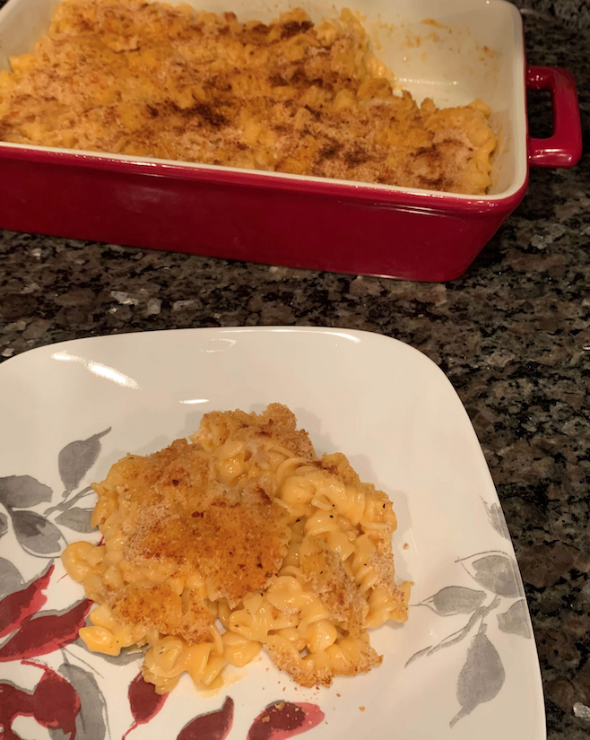 Instant Pot Mac and Cheese Broiled with Bread Crumbs and Paprika