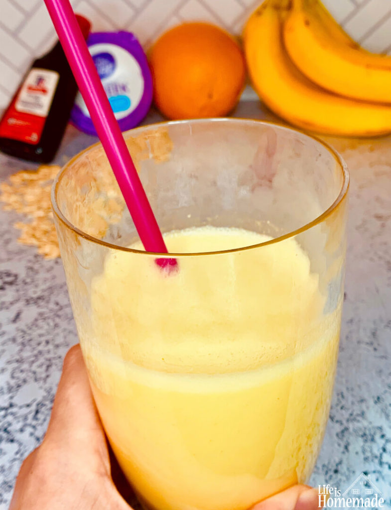 Orange Creamsicle Smoothie, Orange Creamsicle, Fruit smoothie, Healthy Smoothie, orange, vitamin c, Life Is Homemade