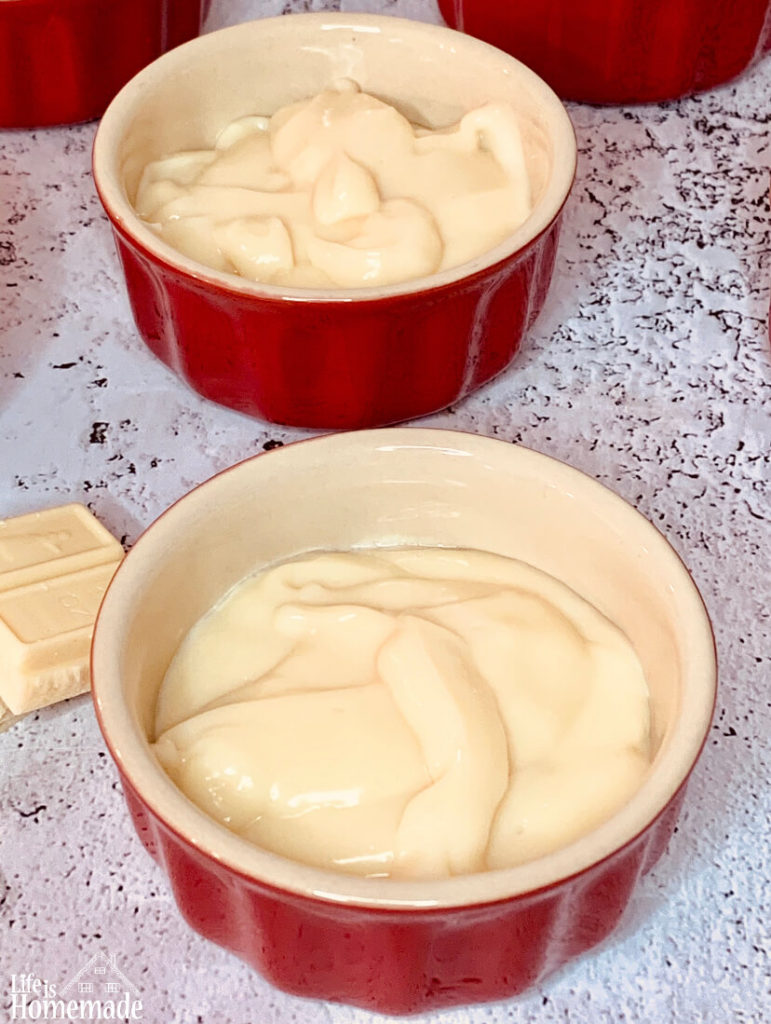 White chocolate pudding, white chocolate, homemade, rich and creamy, from scratch, life is homemade