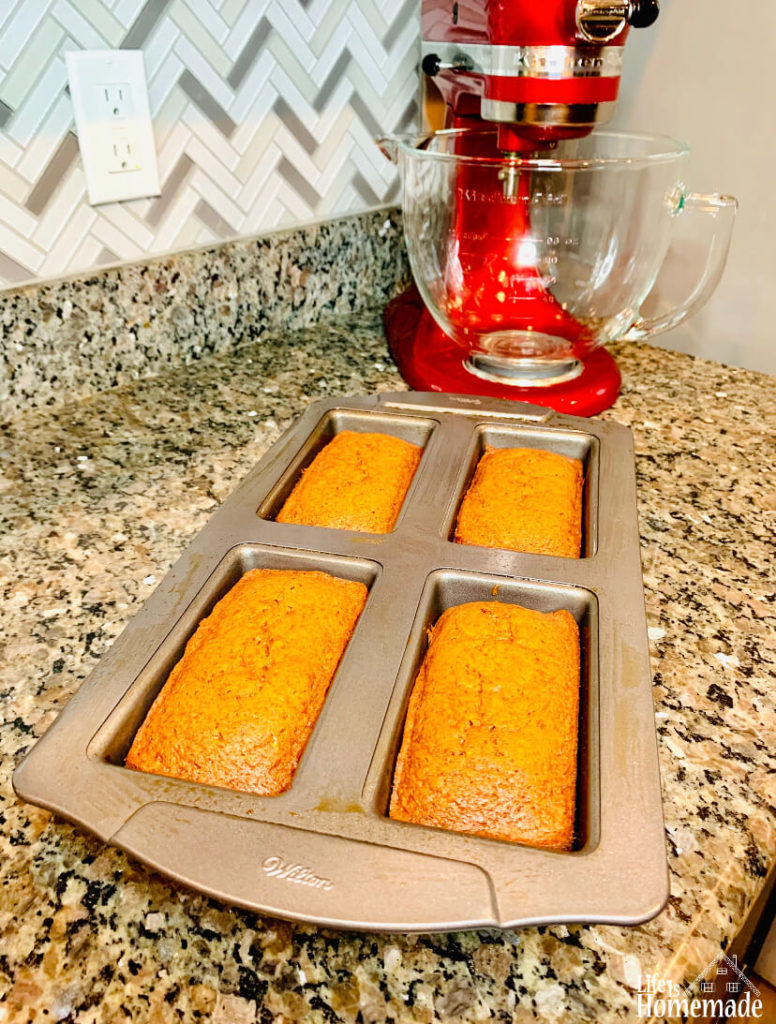 Pumpkin Bread, fall spices, fall recipes, molasses, from scratch, homemade, life is homemade, pumpkin, triple nut butter, loaf