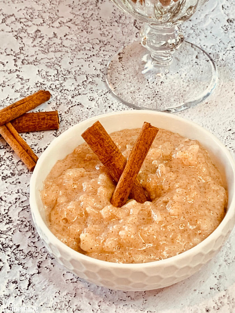 Cinnamon Rice Pudding, Instant Pot, rich and creamy, half the time, from scratch, homemade, instant pot rice pudding,  Instant pot dessert, rice pudding