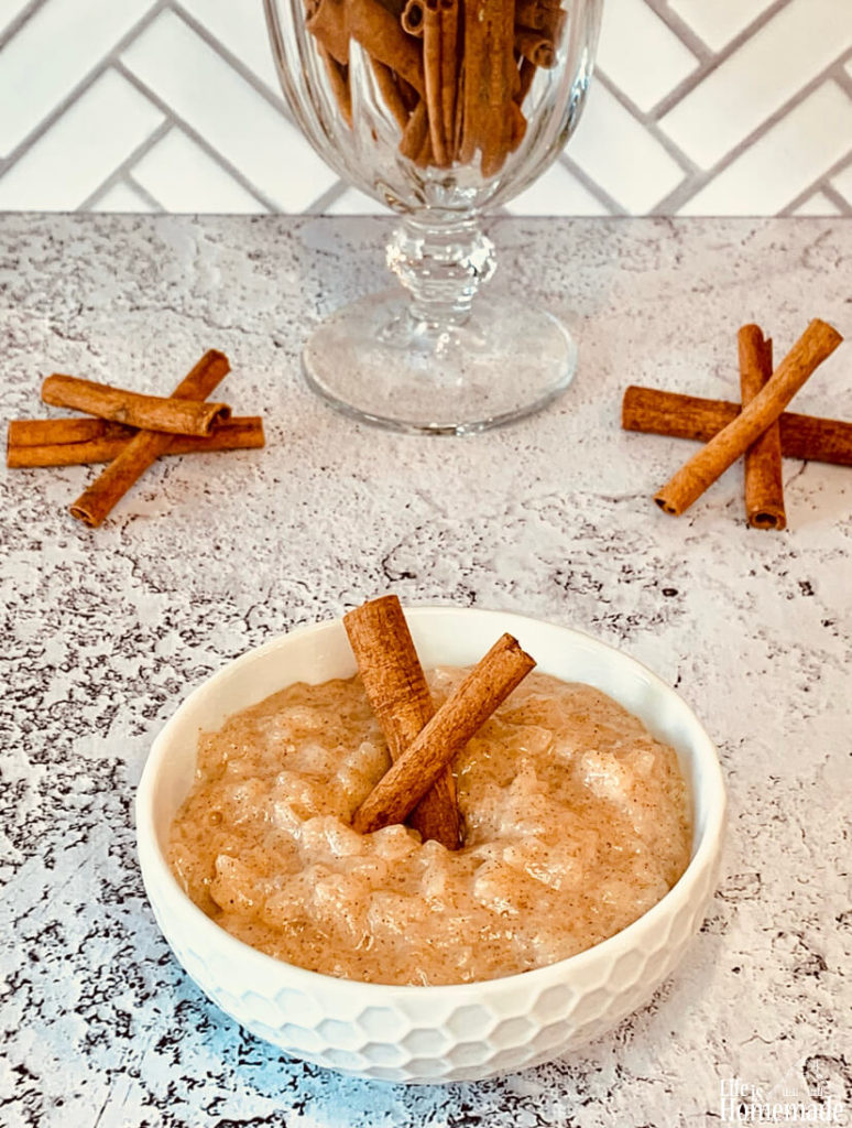 Cinnamon Rice Pudding, Instant Pot, rich and creamy, half the time, from scratch, homemade, instant pot rice pudding,  Instant pot dessert, rice pudding