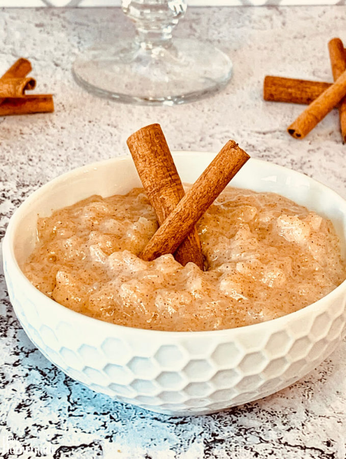 Cinnamon Rice Pudding, Instant Pot, rich and creamy, half the time, from scratch, homemade, instant pot rice pudding, Instant pot dessert, rice pudding
