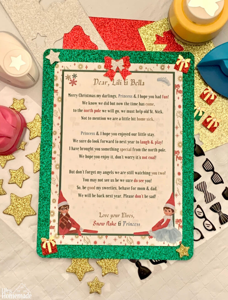 Elf On the Shelf goodbye letter, harry potter theme, how to, Christmas letter, Santa, elf