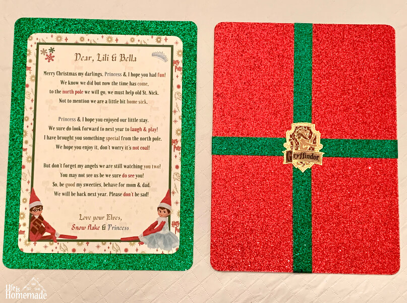 Elf On the Shelf goodbye letter, harry potter theme, how to, Christmas letter, Santa, elf