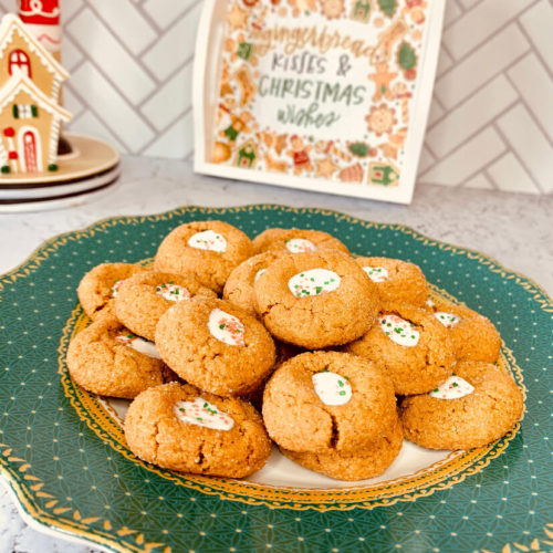 Gingerbread Thumbprint cookies, gingerbread cookies, thumbprint cookies, Christmas season, Christmas cookies, from scratch, Christmas cookie list